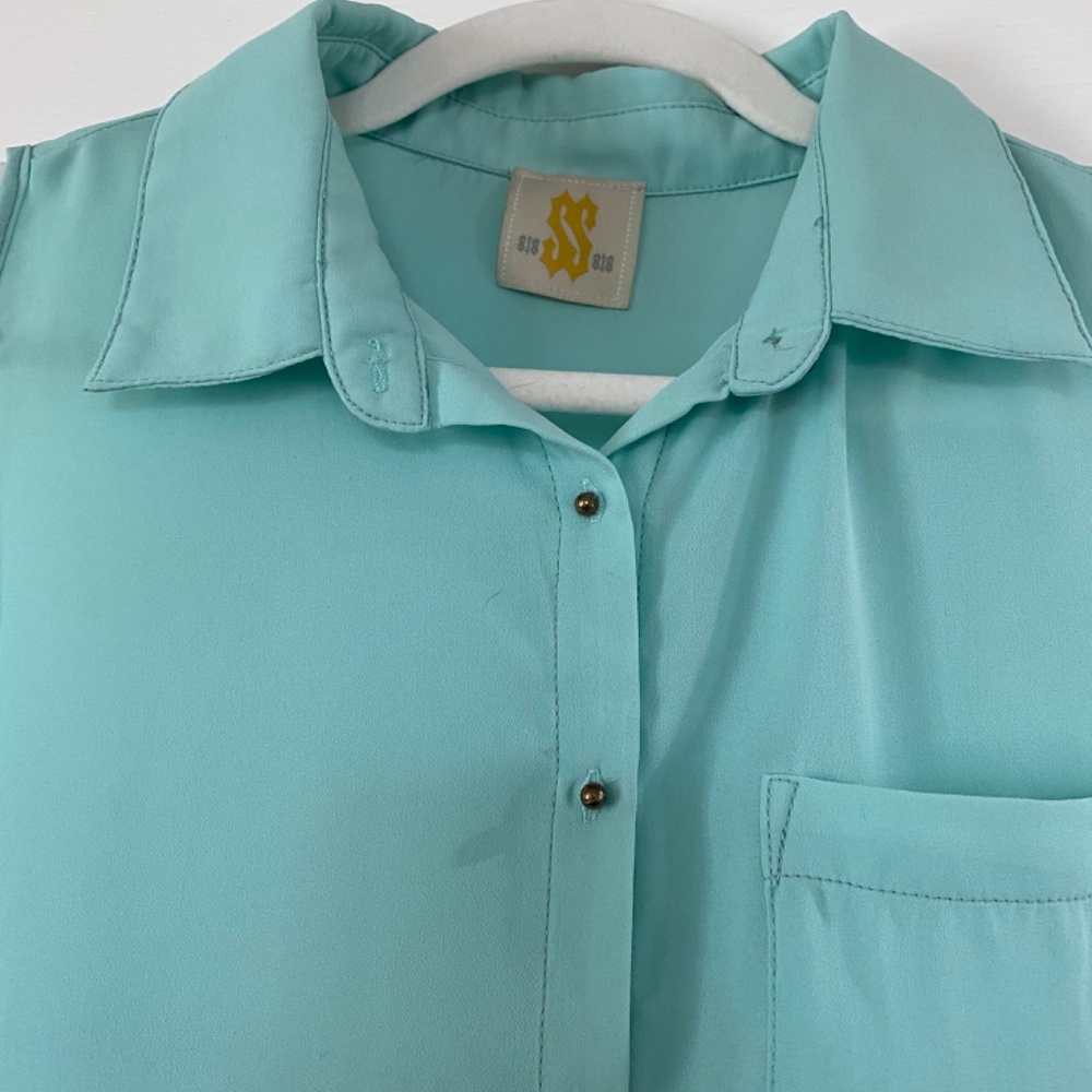 Mint blouse size M - Picture 3 of 9